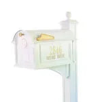 Balmoral Mailbox Side Plaques, Monogram & Post Package